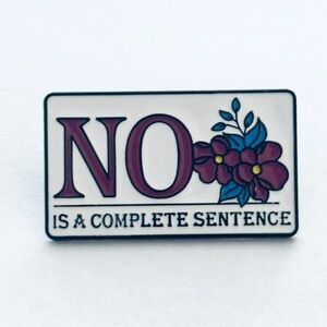 Statement Pin with Floral Design